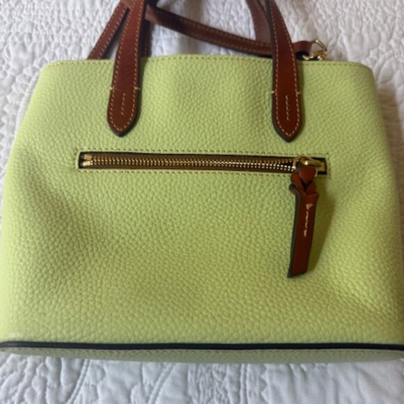 Dooney & Bourke Mint / Lime Green Waverly Crossbody Handbag w/ Detachable Strap - Picture 4 of 4